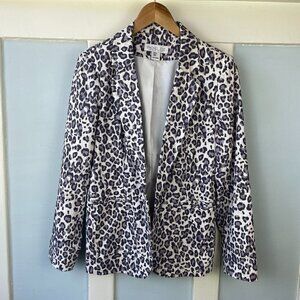Rachel Zoe Snow Leopard Print Blazer
